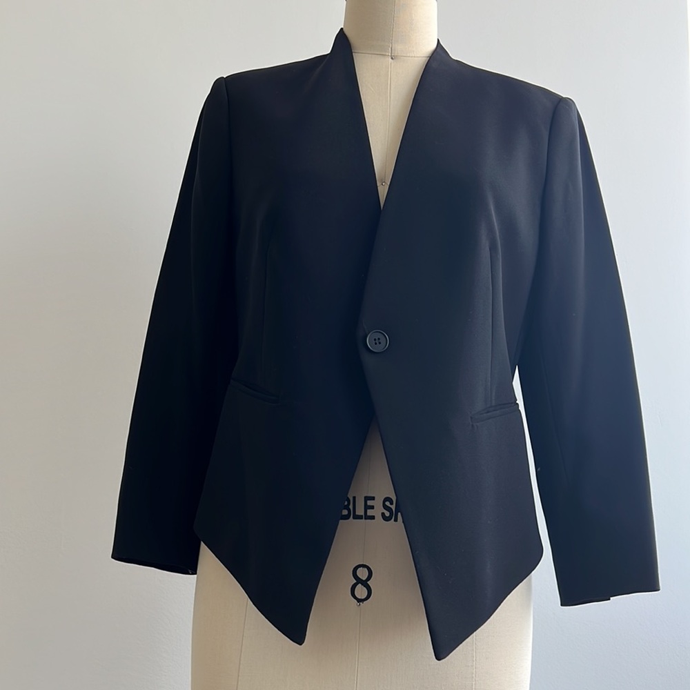 DYLAN GRAY angled hem blazer for women, Sz 8